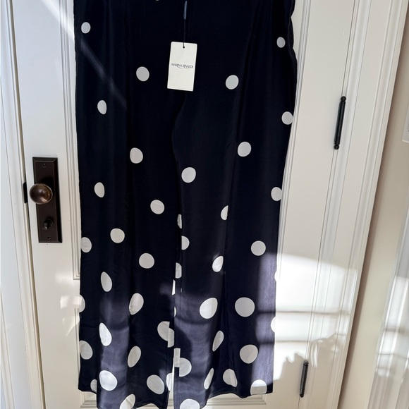 Marina Rinaldi Pants - Marina Rinaldi Black and White Polka Dot Design
